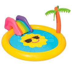 Игровой центр с горкой Bestway Солнышко 53071, 237х201х104 см