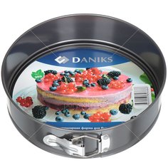 Форма для выпечки с антипригарным покрытием Daniks К-803 круглая, 24х24 см
