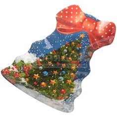 Тарелка обеденная стеклянная, 160х209х21 мм, Елочка DNN