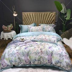Постельное белье Butterfly евро поплин (простыня 215х240 см, 2 наволочки 70х70 см, пододеяльник 200х215 см) рис 1848