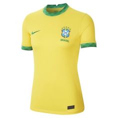 Женское футбольное джерси из домашней формы сборной Бразилии 2020 Stadium Nike
