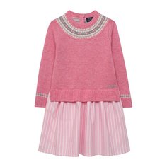 Платье из шерсти и хлопка Polo Ralph Lauren