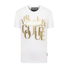 Хлопковая футболка Versace Jeans Couture