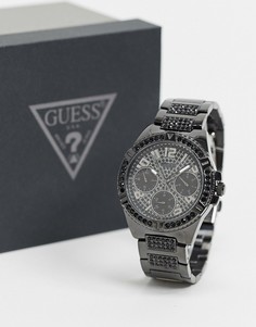 Черные часы с хронографом Guess-Черный