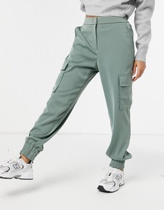 Зеленые брюки-карго Vero Moda-Зеленый