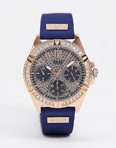 Часы с синим ремешком Guess-Синий