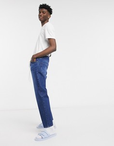 Классические джинсы винтажного темно-синего цвета ASOS DESIGN-Синий