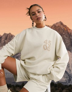 Oversized-свитшот с логотипом ASOS 4505-Желтый