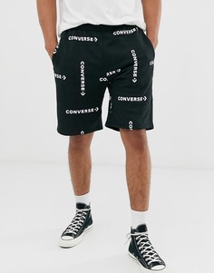 Черные шорты с логотипом Converse-Черный цвет