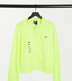Ярко-зеленая олимпийка с логотипом-галочкой Nike Plus-Зеленый