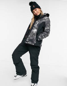 Лыжная куртка черного цвета Roxy Jet Premium-Черный
