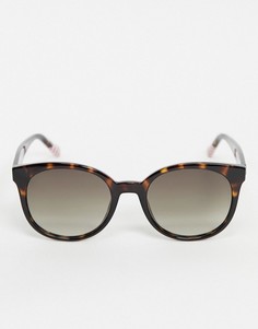 Солнцезащитные очки в черепаховой оправе Tommy Hilfiger-Коричневый