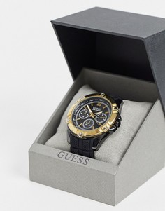 Часы с хронографом с золотистой отделкой Guess-Золотой