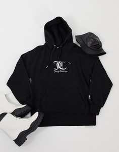 Худи черного цвета из джерси с логотипом от комплекта Juicy Couture-Черный