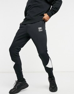 Черные спортивные штаны с логотипом Puma Rebel-Черный