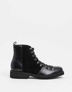 Кожаные и замшевые ботинки Bolongaro Trevor-Черный