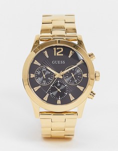 Золотистые часы с браслетом Guess-Золотой