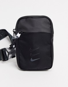 Черная сумка через плечо Nike Advance-Черный