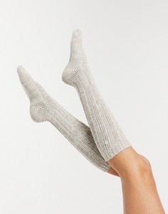 Бежевые носки из меланжевого хлопка Birkenstock-Белый