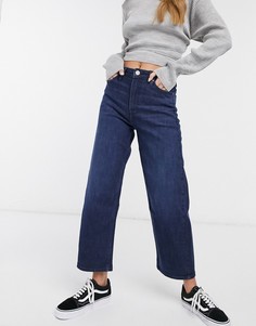 Укороченные джинсы с широкими штанинами LEE-Синий