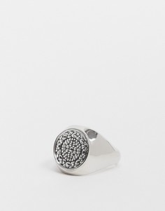 Серебристое кольцо-печатка с медальоном DesignB-Серебристый