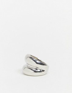 Серебристое двойное массивное кольцо Accessorize-Серебряный