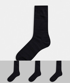 Подарочный набор из трех пар черных носков Jack & Jones-Черный