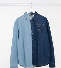 Комбинированная джинсовая рубашка унисекс Reclaimed Vintage inspired-Мульти