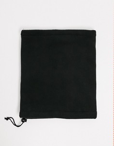 Черный флисовый шарф-снуд SVNX 7X