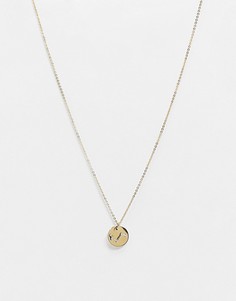 Позолоченное ожерелье с гравировкой созвездия Овна на подвеске Z for Accessorize-Золотой