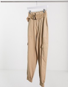 Светло-коричневые брюки карго Vero Moda-Neutral
