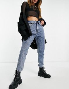 Синие джинсы в винтажном стиле I Saw It First-Синий