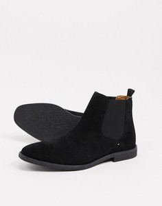 Черные ботинки челси Burton Menswear-Черный