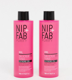 Эксклюзивный набор NIP+FAB X ASOS - Exclusive Salicylic Fix Tonic EXTREME XXL (СКИДКА 50%)-Бесцветный