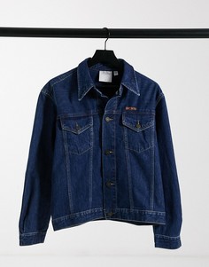 Темно-синяя джинсовая куртка Calvin Klein EST 1978-Голубой