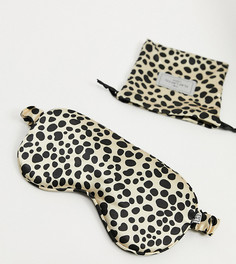 Маска для сна с леопардовыми пятнами The Flat Lay Co. X ASOS Exclusive-Розовый