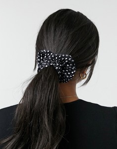Резинки для волос с узором ASOS DESIGN-Черный