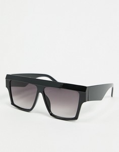 Черные угловатые солнцезащитные очки SVNX-Черный