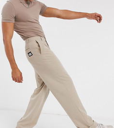 Светло-бежевые широкие брюки с завышенной талией Reclaimed Vintage-Neutral