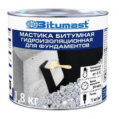 Мастика битумная для фундамента, 1.8 кг Bitumast