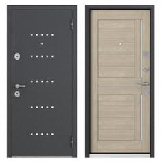 Дверь металлическая Контрол Леона, 960 мм, левая, цвет дуб сонома Torex