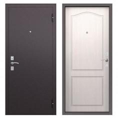 Дверь металлическая Стеф, 960 мм, левая, цвет лиственница белая Torex