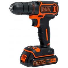 Дрель-шуруповёрт Black&Decker BDCDC18KB-QW, 18В Li-Ion 2x1.5Ач