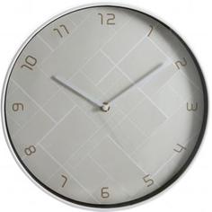 Часы настенные «Графика» пластик серые 30х30х4 см