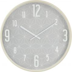 Часы настенные «Графика» 31 см цвет серый
