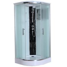 Душевая кабина Marble Black 90x90 см низкий поддон