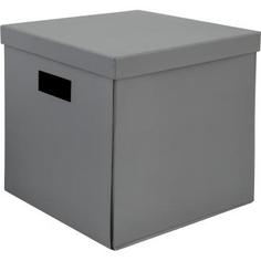 Коробка складная 31х31х30 см картон цвет серый Storidea