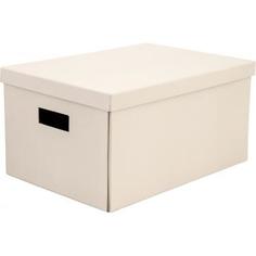 Коробка складная 40х28х20 см картон цвет бежевый Storidea