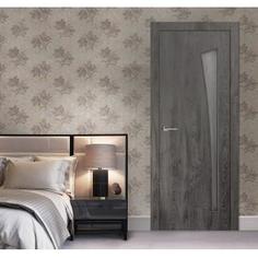 Дверь межкомнатная остекленная ламинированная Белеза 200х90 см цвет тернер серый Принцип