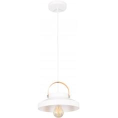 Подвесной светильник Toplight Wendi, 1 лампа, 7 м², цвет белый/дерево